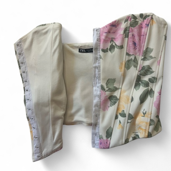 Zara Floral Corset Top - Picture 3 of 4